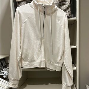 Cream quarter zip